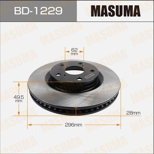 Тормозной диск Masuma. Артикул BD-1229