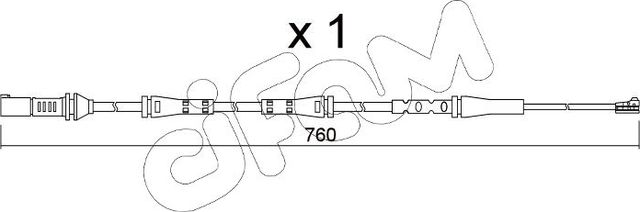 Датчик износа тормозных колодок  Metelli. Артикул SU.377