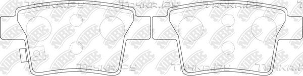 Тормозные колодки NiBK задние для Citroen C4 II 2006-2011. Артикул PN0501
