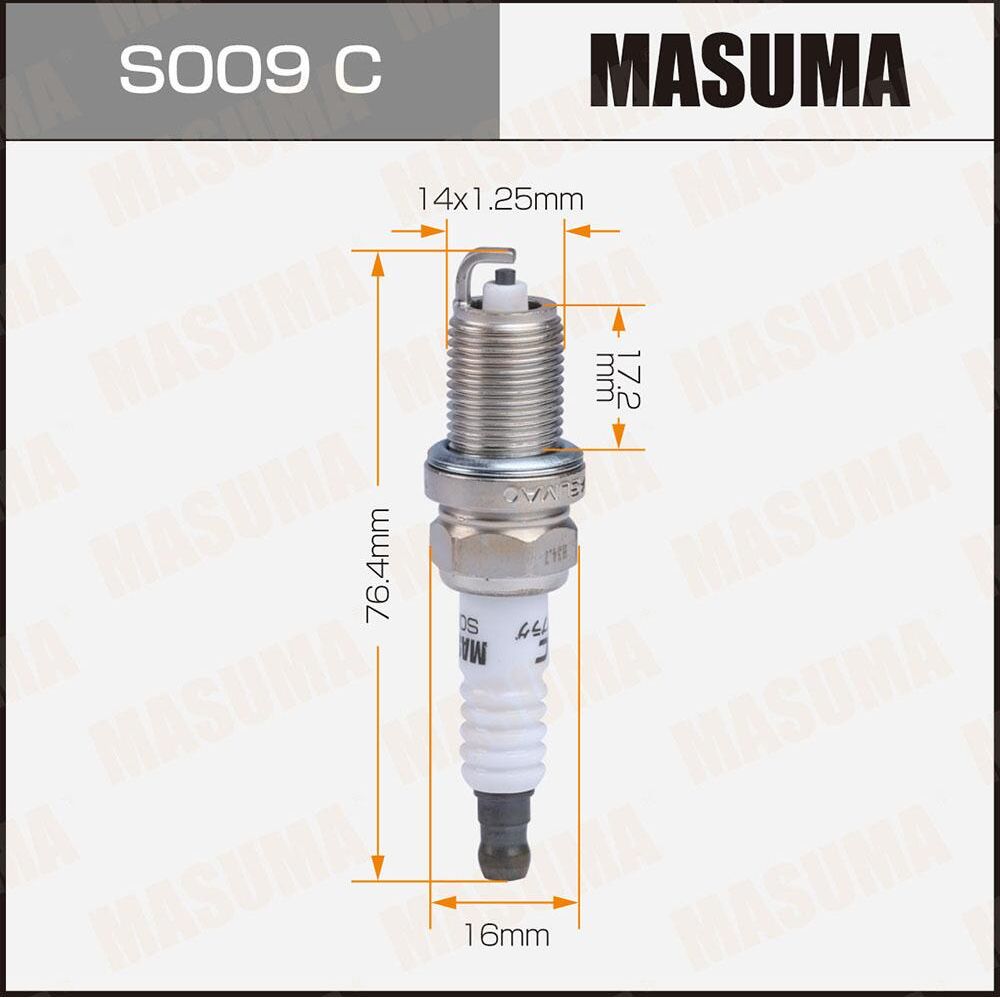 Свеча зажигания MASUMA BKR5EY-11 (2355). Артикул S009C