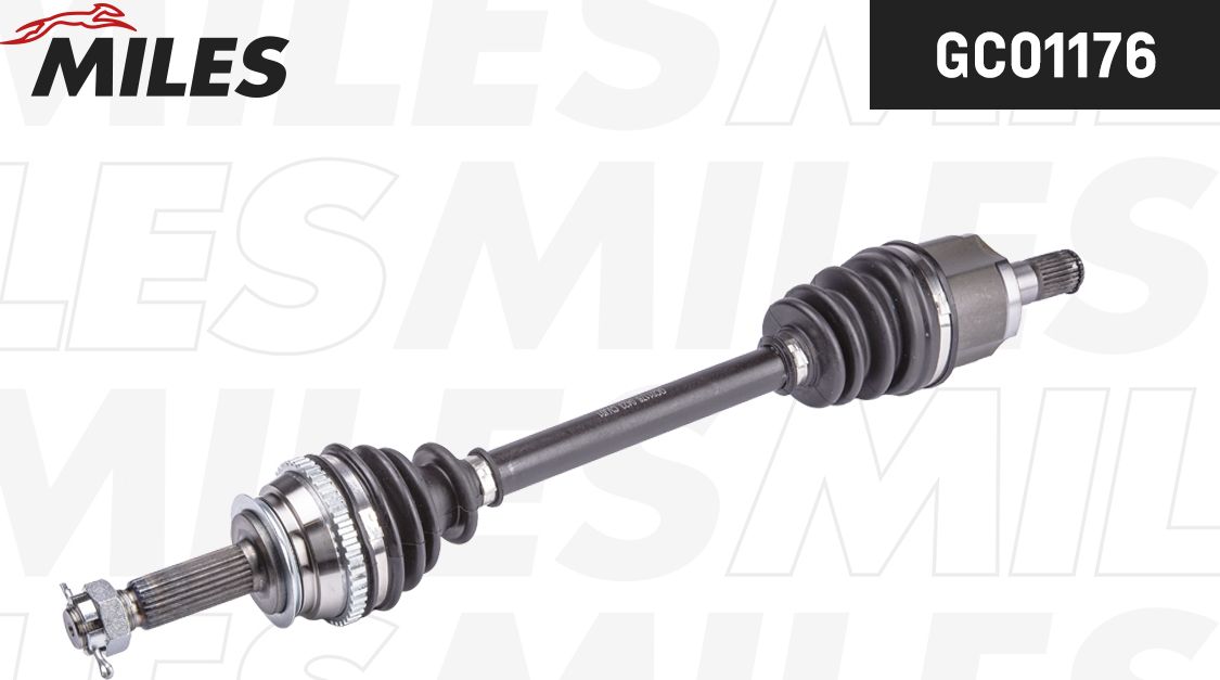 Полуось (привод в сборе, приводной вал) Miles. Артикул GC01176