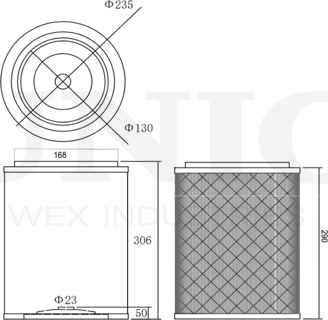 Фильтр воздушный (Unio). Артикул FLT-10225