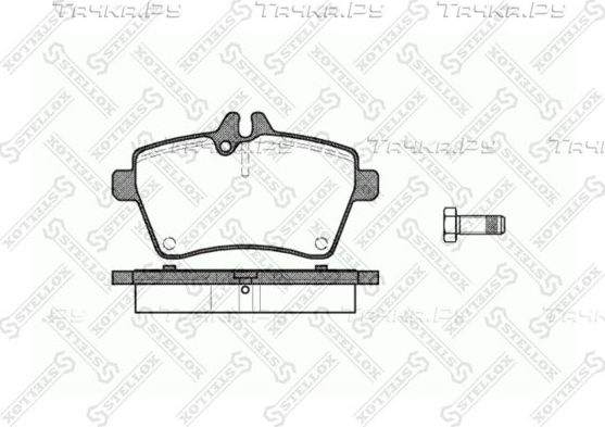 Тормозные колодки Stellox. Артикул 1155 000-SX