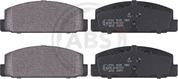 Тормозные колодки ABS. Артикул 37382