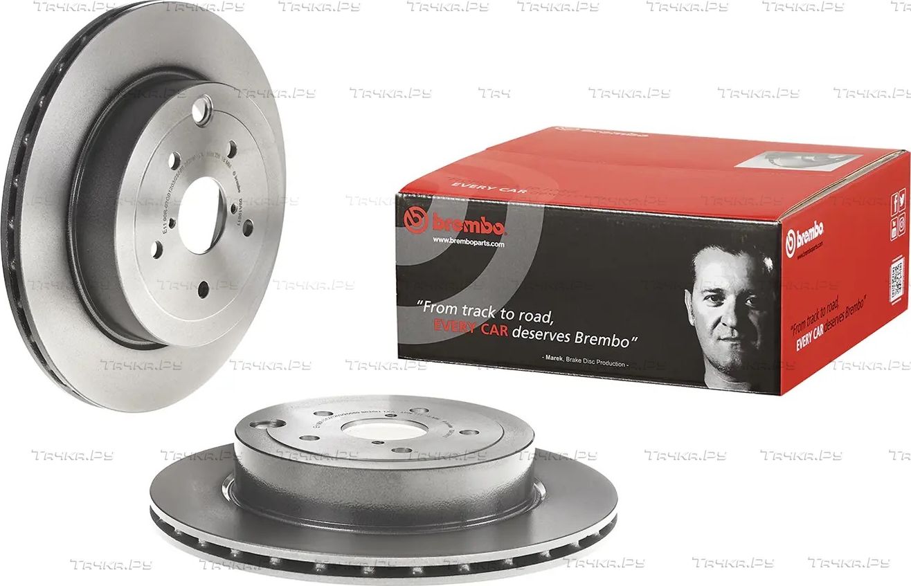 Тормозной диск Brembo UV Coated задний для Subaru WRX I 2014-2017. Артикул 09.A198.11