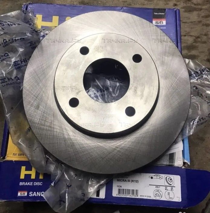 Тормозной диск Sangsin Hi-Q передний для Renault Megane II 2002-2009. Артикул SD4207