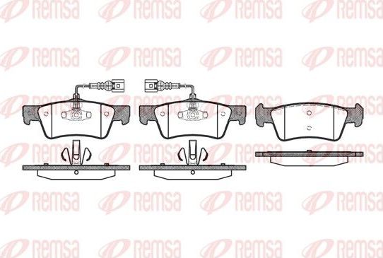 Тормозные колодки Remsa. Артикул 1187.02