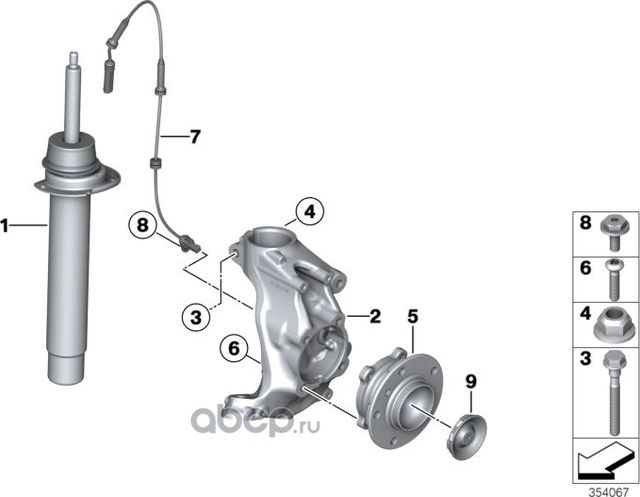 Амортизатор BMW. Артикул 31316874367