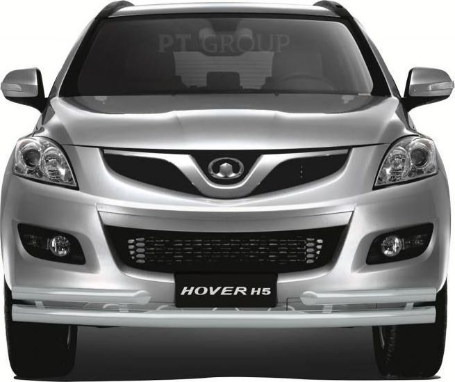 Защита PT Group переднего бампера двойная с углами d63/51мм ИСКРА (ППК) для Great Wall Hover H5 2011-2016. Артикул GWV-11-330206.11