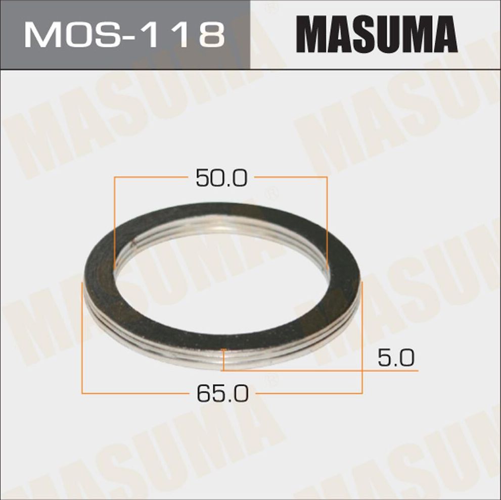 Кольцо глушителя 50x65 MASUMA MOS-118. Артикул MOS-118
