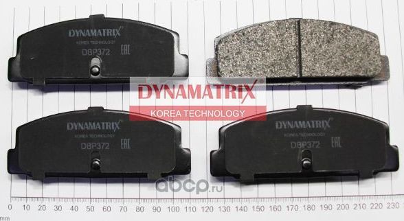 Колодки тормозные (Dynamatrix-Korea) Dynamatrix-Korea. Артикул DBP372