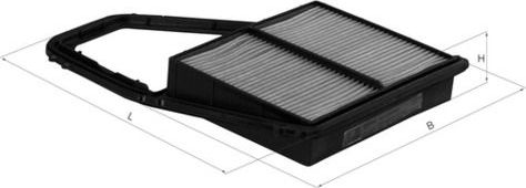 Воздушный фильтр Mahle-Knecht. Артикул LX 1689