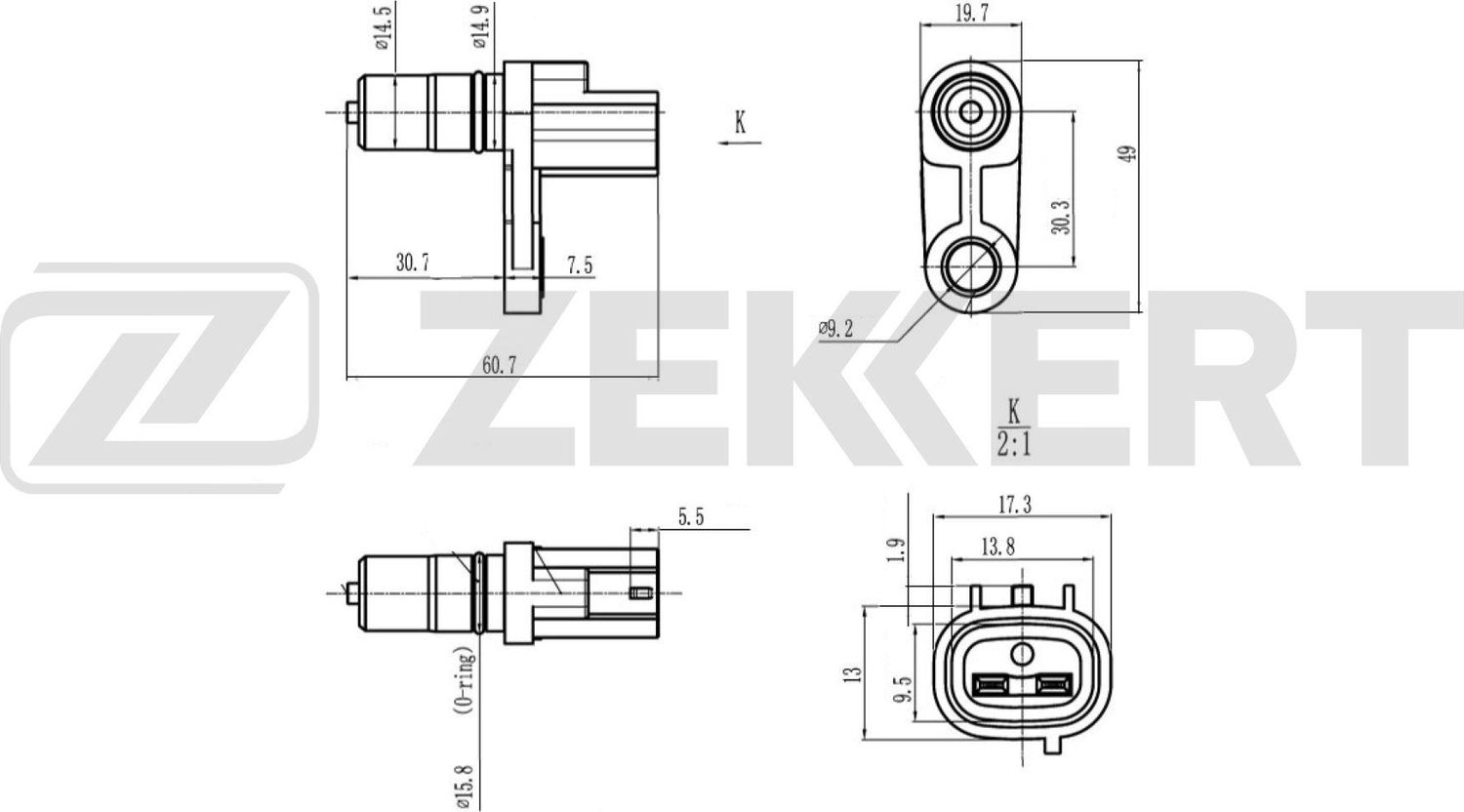 Датчик скорости Zekkert для Lexus ES I 1991-1997. Артикул SE-8516