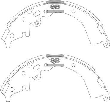 Тормозные колодки Sangsin Hi-Q. Артикул SA208