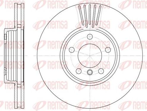 Тормозной диск Remsa. Артикул 6600.10