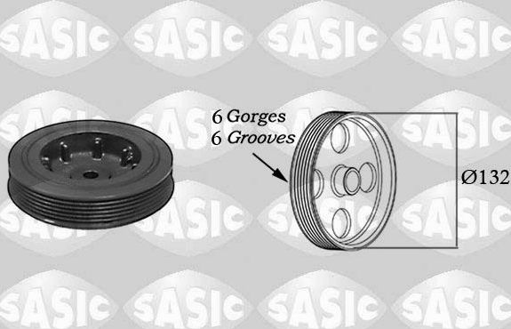 Шкив коленвала Sasic для Renault 9 1982-1988. Артикул 4000701