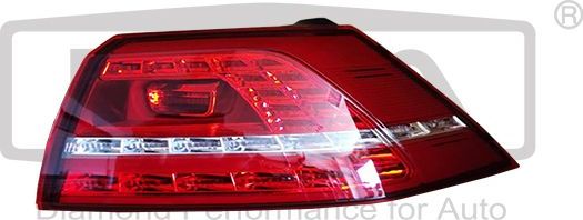 Фонарь задний DPA правый для Volkswagen Golf VII 2012-2026. Артикул 99451800202