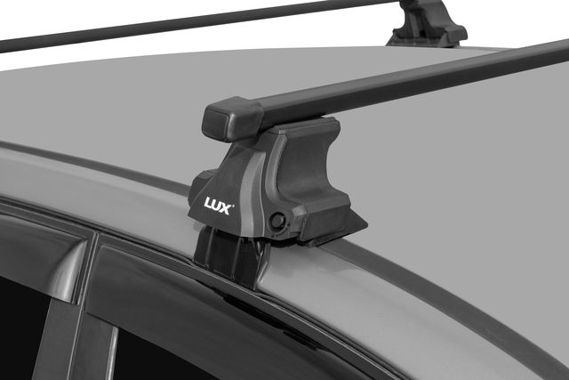 Багажник на крышу D-LUX креп. за дверные проемы для Honda Logo хэтчбек 1996-2001 (Прямоугольные дуги). Артикул 846264+846103