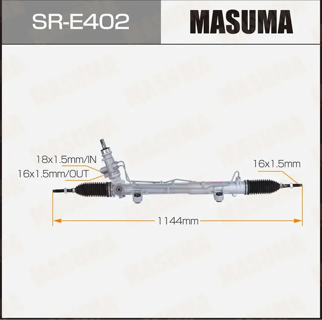 Рейка рулевая , 0315 левый руль (Masuma). Артикул SRE402