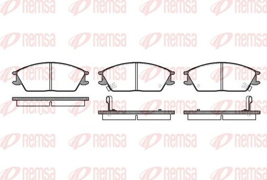 Тормозные колодки Remsa. Артикул 0224.02