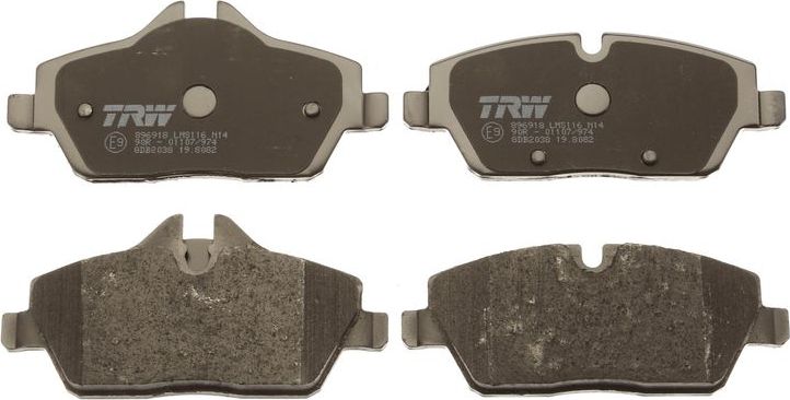 Тормозные колодки TRW COTEC. Артикул GDB2038