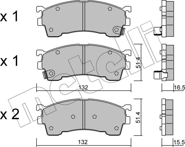 Тормозные колодки Metelli. Артикул 22-0223-1