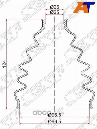 Пыльник шрус наружный FR BMW X5 E53 99-06VAG PASS (SAT). Артикул C1736