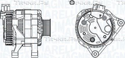 Генератор Magneti Marelli для Citroen Xsara 1997-2005. Артикул 063731589010