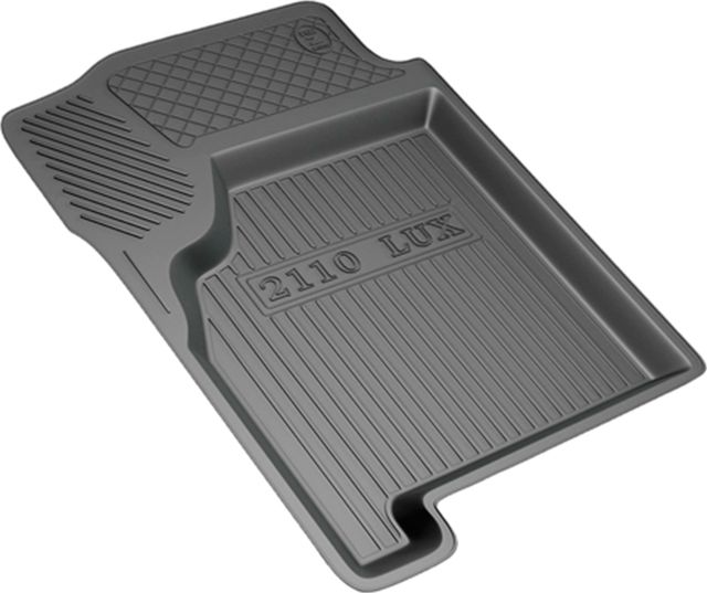 Коврики Rezkon резиновые левый передний (люкс) для салона Lada ВАЗ 2110 1995-2014. Артикул 1639050100