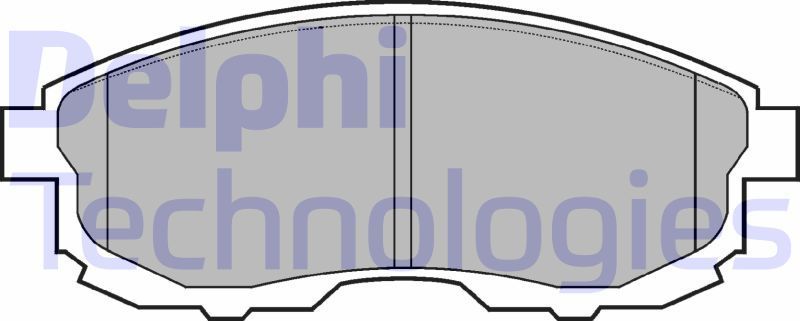 Тормозные колодки Delphi (Low-Metallic). Артикул LP812