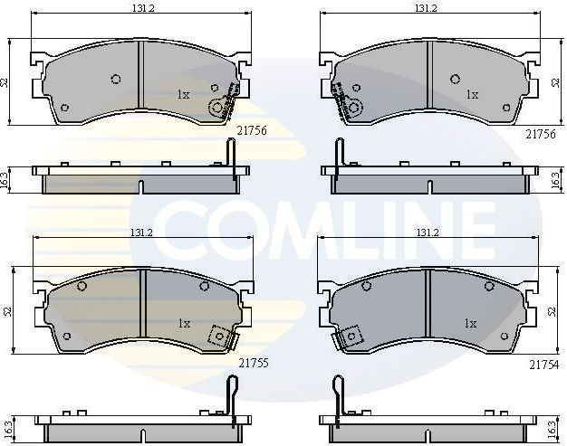 Тормозные колодки Comline Comline. Артикул CBP3326