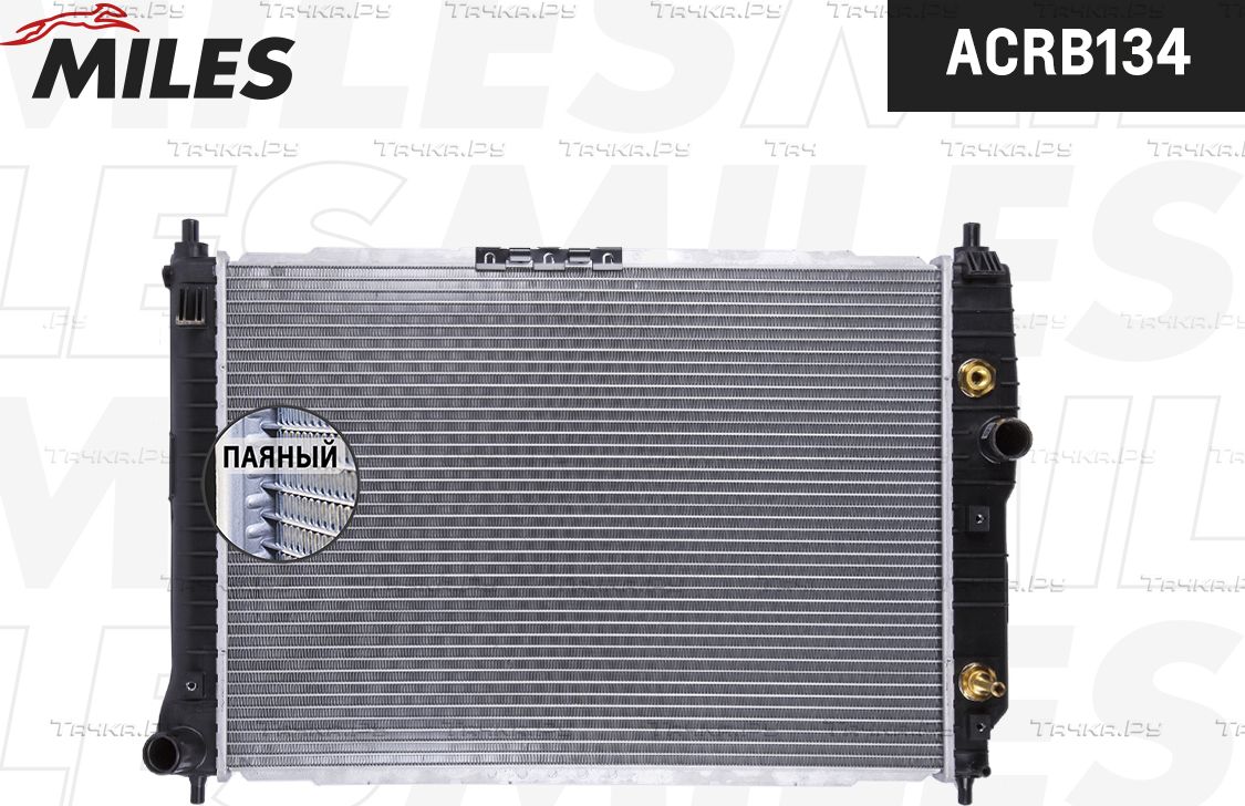 Радиатор охлаждения двигателя Miles для Daewoo Kalos 2003-2007. Артикул ACRB134