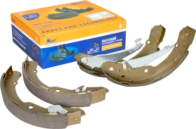 Колодки тормозные VAG OCTAVIA/ROOMSTER/JETTA 4/POLO 99- барабан. (Kraft). Артикул KT091550