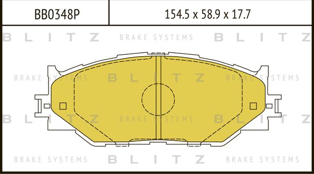 Колодки тормозные LEXUS IS220/IS250 05- перед. (Blitz). Артикул BB0348P