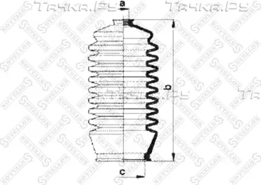 Пыльник рулевой рейки Stellox. Артикул 14-98039-SX