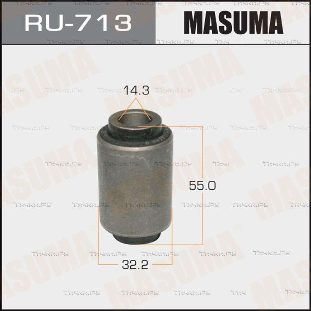 Сайлентблок переднего рычага подвески Masuma правый/левый нижний для Nissan Almera N16 2000-2006. Артикул RU-713