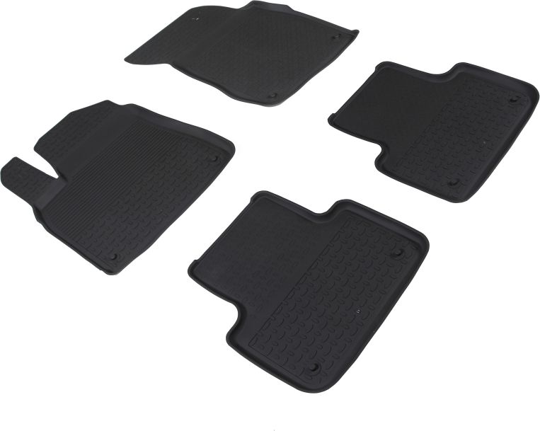 Коврики резиновые Seintex с высоким бортиком для салона Audi Q8 2018-2026. Артикул 91642