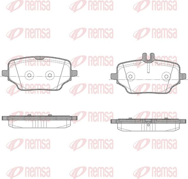 Тормозные колодки Remsa. Артикул 1895.00