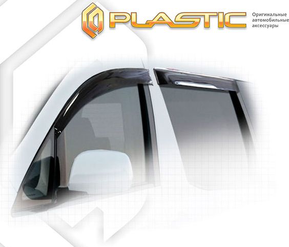 Дефлекторы СА Пластик для окон (Classic полупрозрачный) Toyota Alphard 2003-2008. Артикул 2010030303000