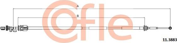 Трос переключения передач КПП Cofle левый для Citroen C5 I 2004-2008. Артикул 92.11.3883