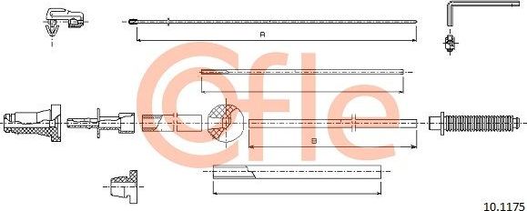 Трос газа Cofle для Citroen C8 I 2002-2014. Артикул 92.10.1175