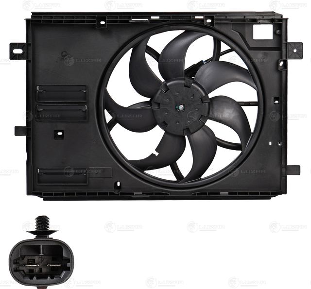 Вентилятор радиатора двигателя Luzar для Peugeot Traveller I 2016-2026. Артикул LFK 2008