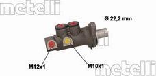 Тормозной цилиндр главный Metelli (алюминий) для Peugeot 207 I 2006-2015. Артикул 05-0875