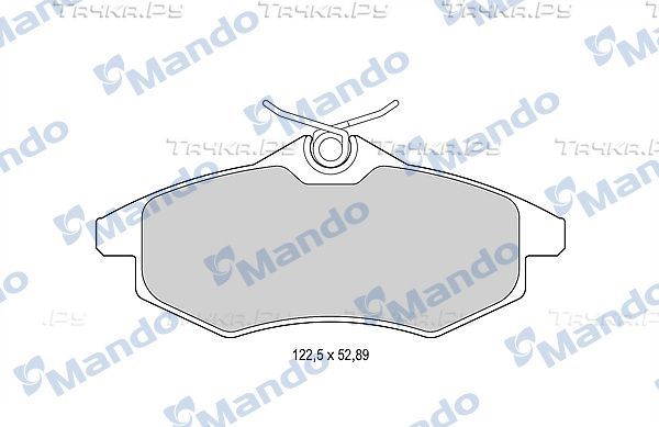 Тормозные колодки Mando передние для Citroen C3 II 2009-2016. Артикул MBF015170