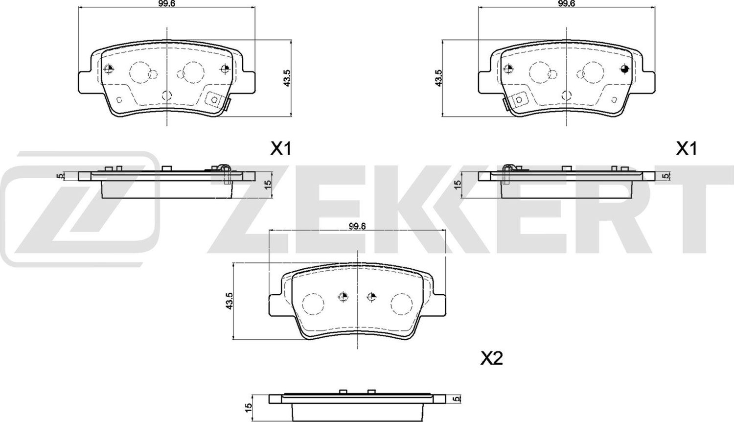 Тормозные колодки Zekkert. Артикул BS-1342