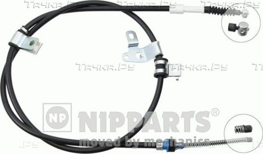 Трос ручника (тросик ручного тормоза) Nipparts. Артикул J19297