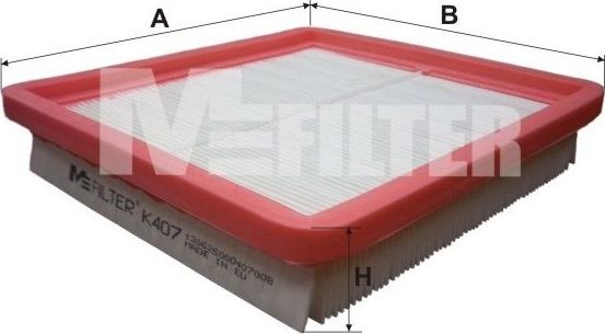 Воздушный фильтр MFilter. Артикул K 407