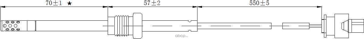 Датчик температуры выхлопных газов MERCEDES-BENZ E-CLASS (W211 S211)(2002-2009)  ML (W164) (2005-201 (Magtechnic). Артикул mag0169og