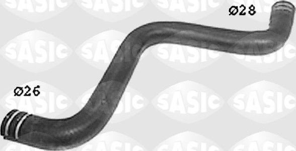 Патрубок системы охлаждения (радиатора) Sasic правый верхний для Fiat Punto II 1999-2010. Артикул SWH6621