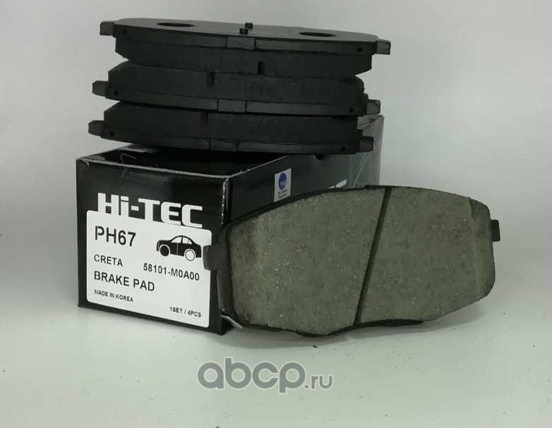 Колодки тормозные передние (HI-TEC). Артикул PH67